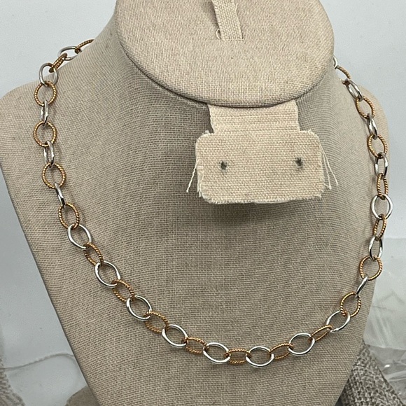 Milor Jewelry - 925 Italy Milor Two-Tone Sterling Silver Necklace ~18"